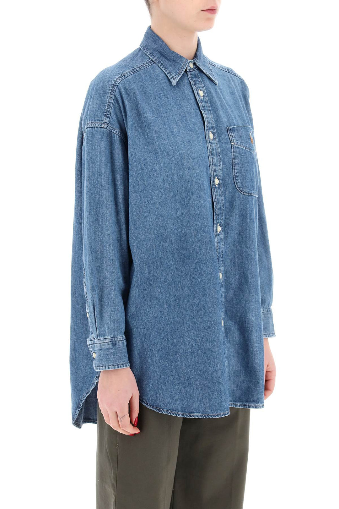 Camicia Oversize In Denim