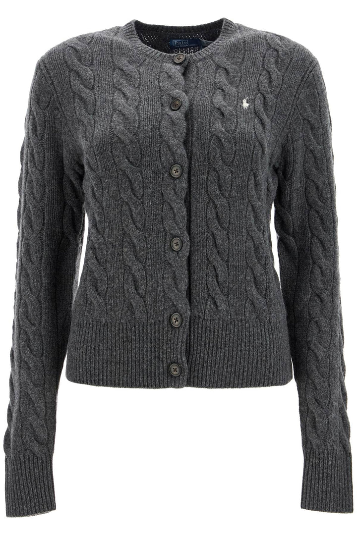 Round Neck Wool And Cashmere Cardigan