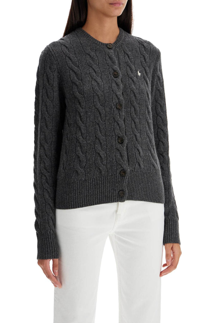 Round Neck Wool And Cashmere Cardigan