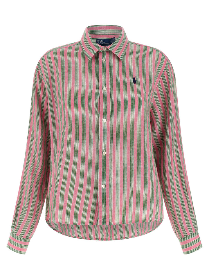 Polo Ralph Lauren Linen Shirt Shirt and Blouse - Green | df65faa39617dbfda27eb3911af908d436941654