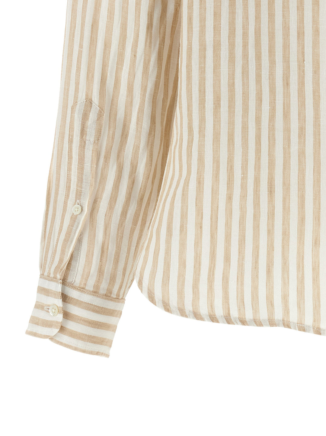 Polo Ralph Lauren Striped Linen Shirt Shirt and Blouse - Beige | 651534c0b24dee88b565818386271da1e37a5db6