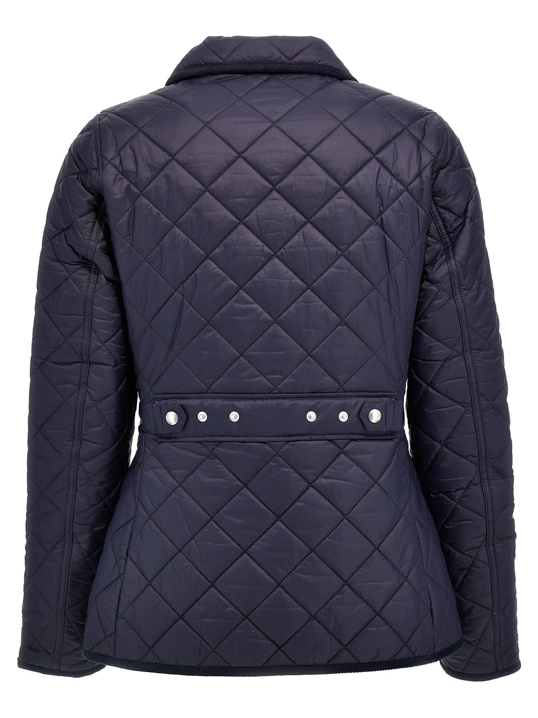 Quilted Jacket With Logo Embroidery Casual Jackets, Parka Blue