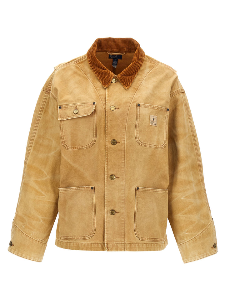 Unlined Field Casual Jackets, Parka Beige