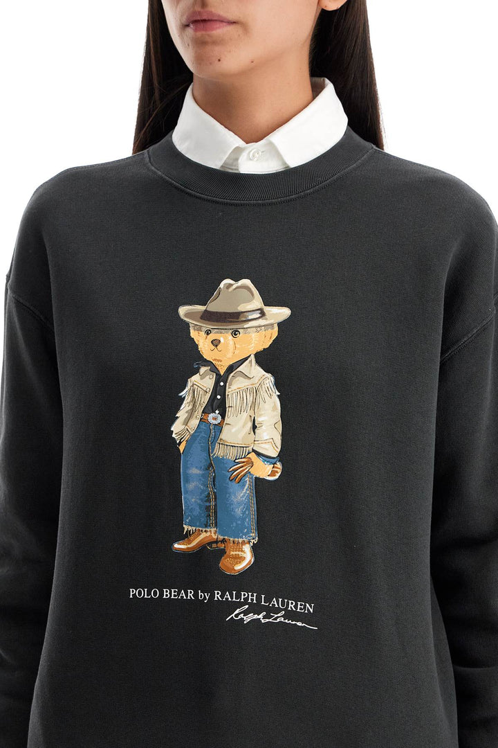 Felpa Stampa Polo Bear