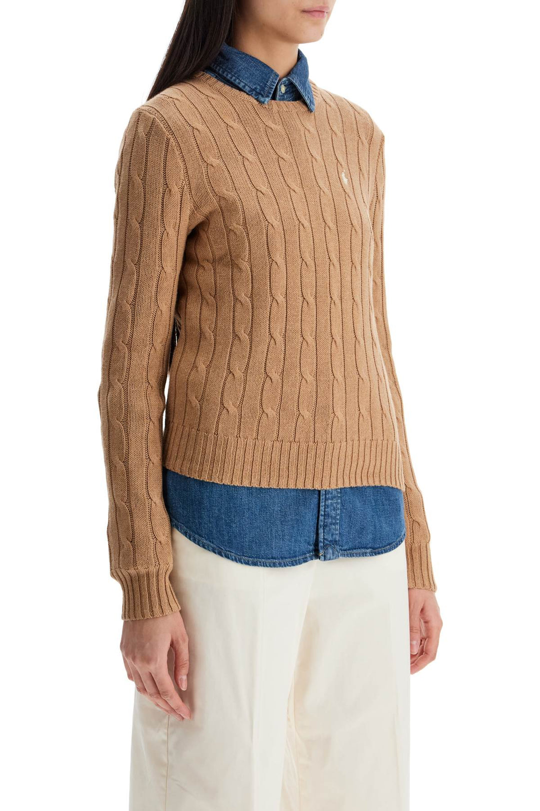 Cable Knit Cotton Sweater