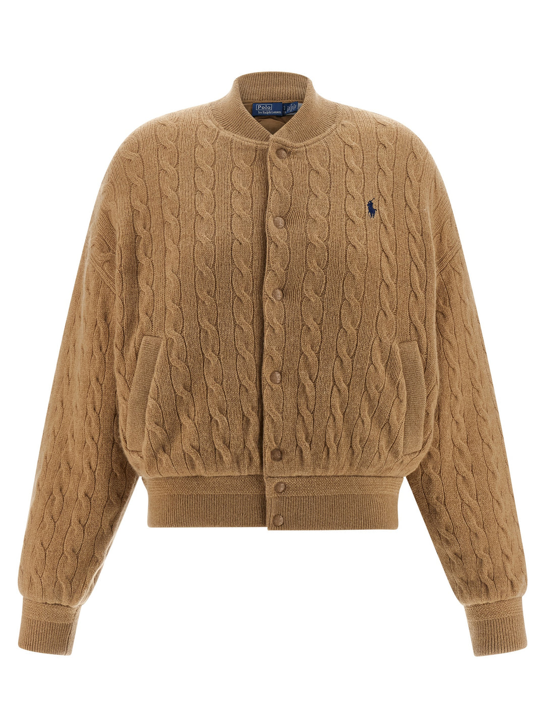 Polo Ralph Lauren Braided Bomber Jacket Puffer Jackets - Beige | 95b55f560a39cff8a1fe6ce7cce4cfd1e2fe9c71