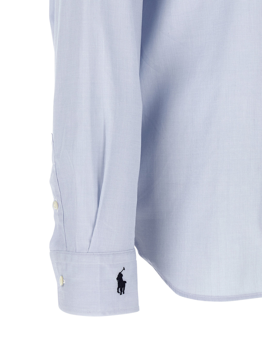 Polo Ralph Lauren Embroidered Cuffs Shirt Shirt and Blouse - Light Blue | 8cdf02e2f3a15d085983d428fb97fb79d217c620