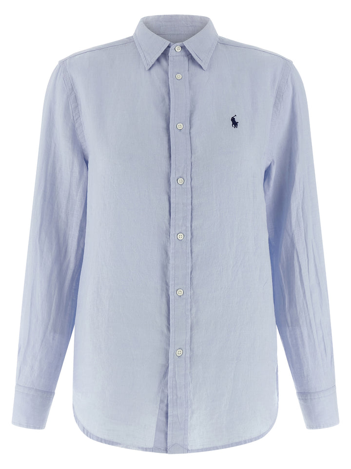 Polo Ralph Lauren Linen Shirt Shirt and Blouse - Light Blue | cc6c6df1c99ef1f81ecc0b8ae4c8325b962ff82b