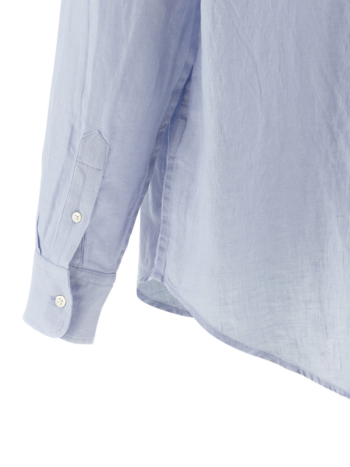 Polo Ralph Lauren Linen Shirt Shirt and Blouse - Light Blue | 30f7658df971400abce630847e186e7675bb472c