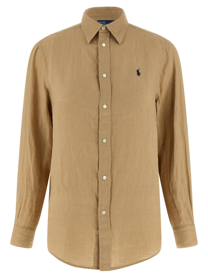 Polo Ralph Lauren Linen Shirt Shirt and Blouse - Beige | 4222201ed576d3c424f4ce8ad86c490062d367dc