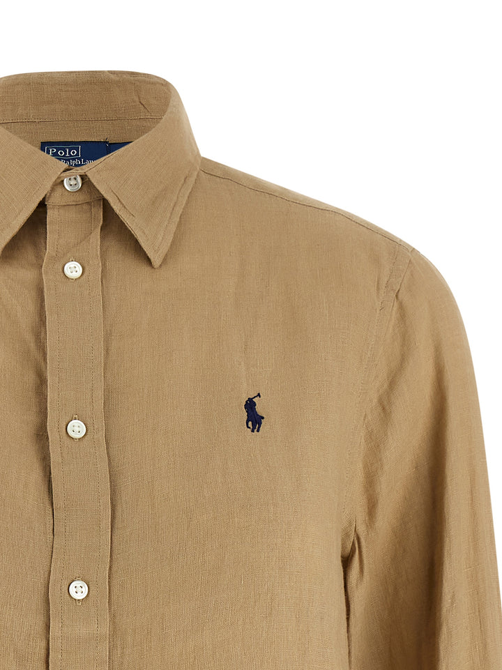 Polo Ralph Lauren Linen Shirt Shirt and Blouse - Beige | 0d8c0ed7b8db981fe8b9246af516ed83a2b93255