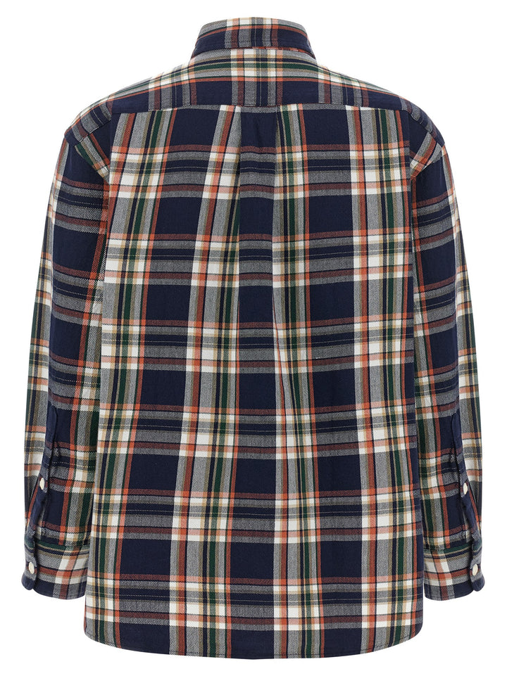 Polo Ralph Lauren Checked Shirt With Embroidered Logo Shirt and Blouse - Blue | 5eabcefd94ff33077b6a9753338c9674179f5ff4