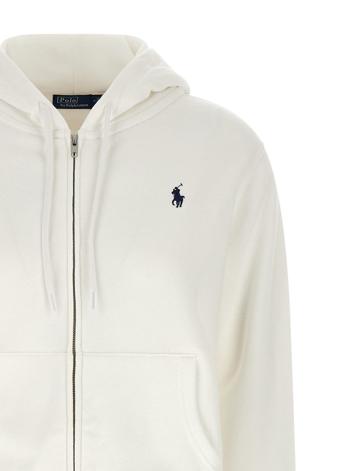 Polo Ralph Lauren Logo Embroidery Hoodie Sweatshirt - White | 2f94b2b7033e0f1899f3b5d433be83fbedb1f24c