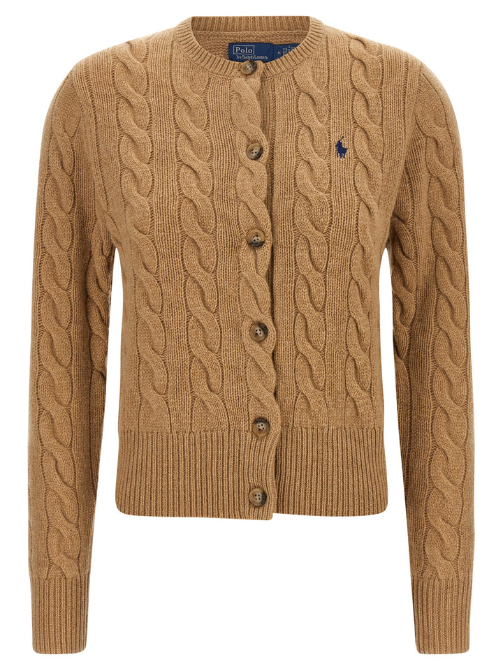 Polo Ralph Lauren Braided Cardigan Sweaters and Cardigans - Beige | 1d63ad8c7ad1412411748eca79605707a916e800