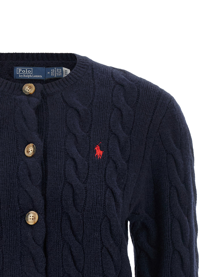 Polo Ralph Lauren Cable Knit Cardigan Sweaters and Cardigans - Blue | c85b04117bcbbc610c26338f611046f71b556374