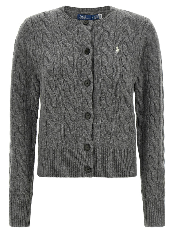 Cable Knit Cardigan Sweaters And Cardigans Gray