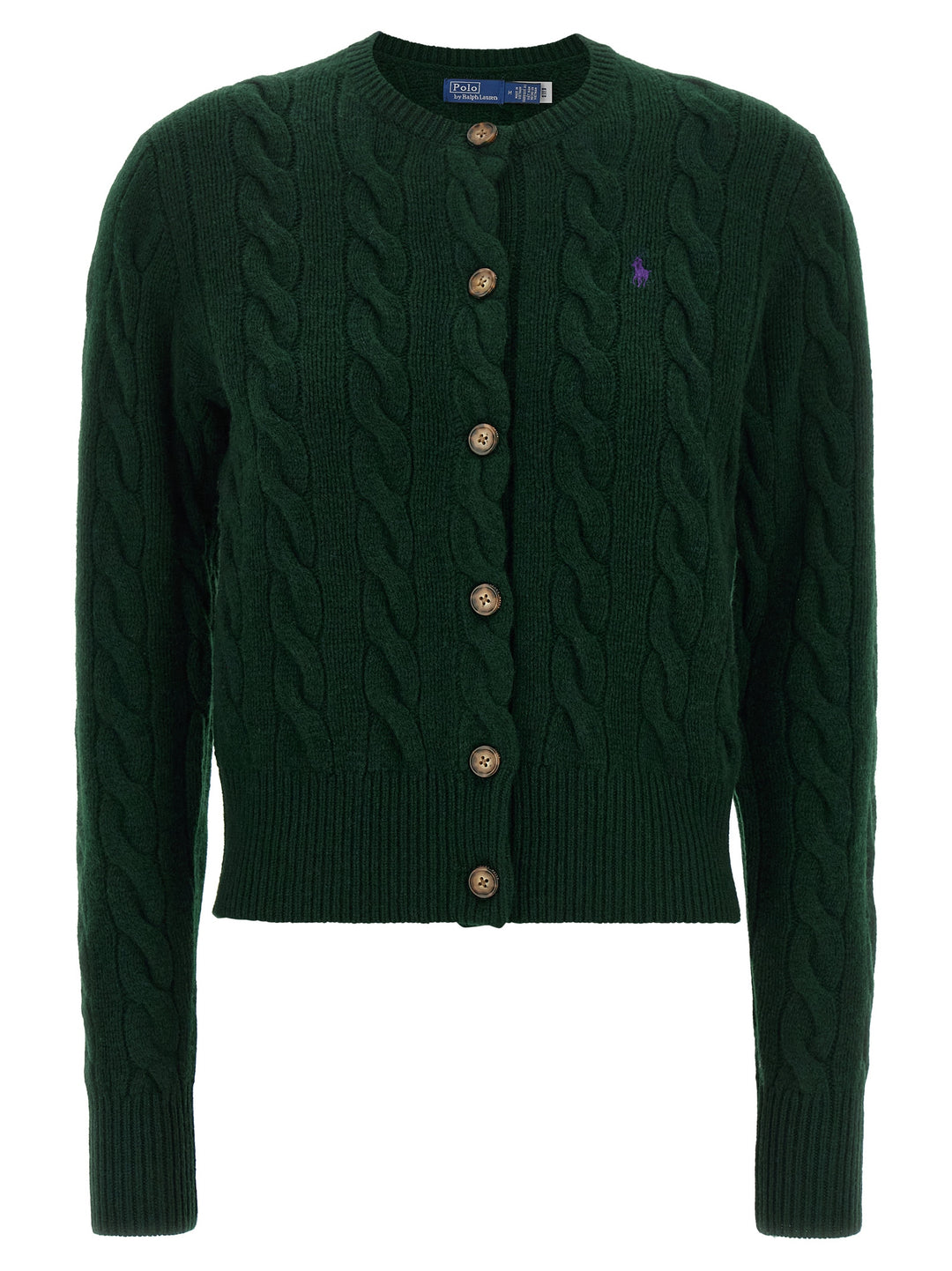 Polo Ralph Lauren Braided Cardigan Sweaters and Cardigans - Green | 5b07e9d6af51e69d74595455daf605da73bf60f1