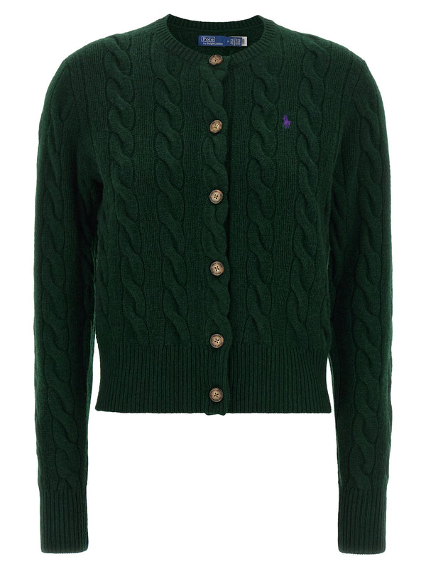 Braided Cardigan Sweaters And Cardigans Green