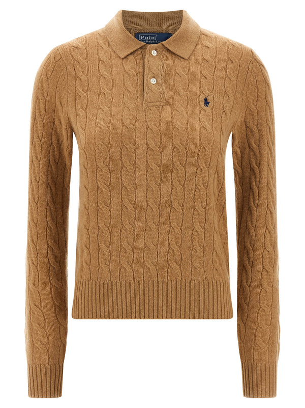 Braided Shirt Polo Beige