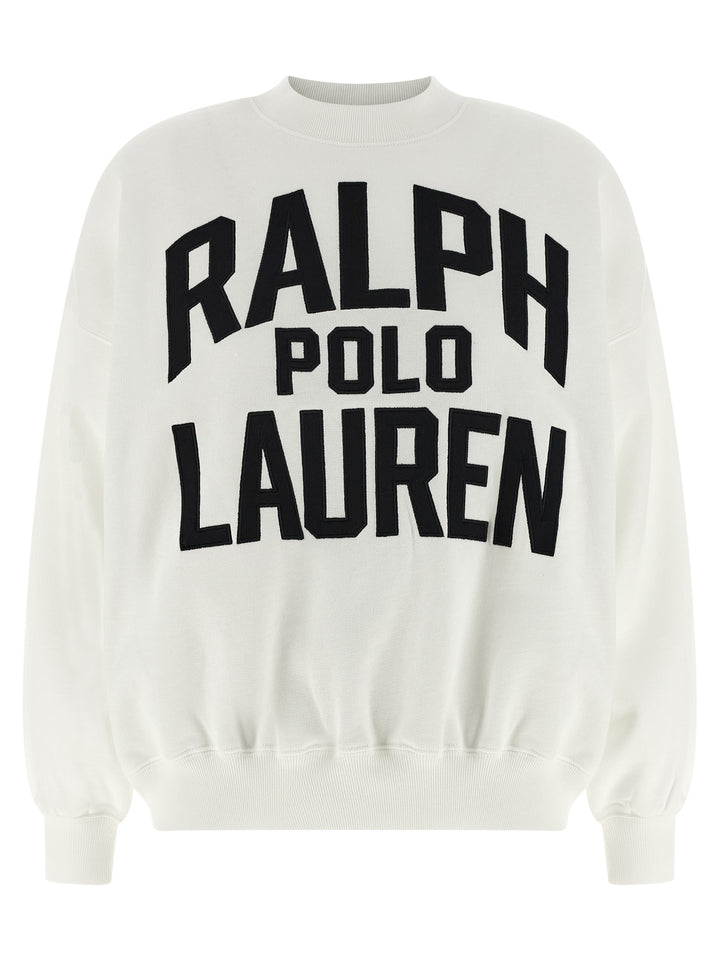Polo Ralph Lauren Logo Embroidery Sweatshirt - White/Black | a8a35886644f7e5b09268cc72d58e33736d99283