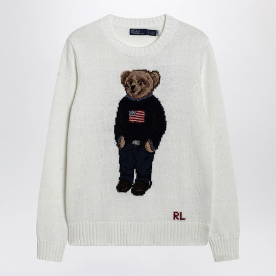White Polo Bear Sweater