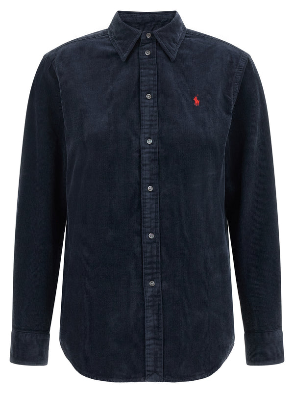 Corduroy Shirt Shirt And Blouse Blue