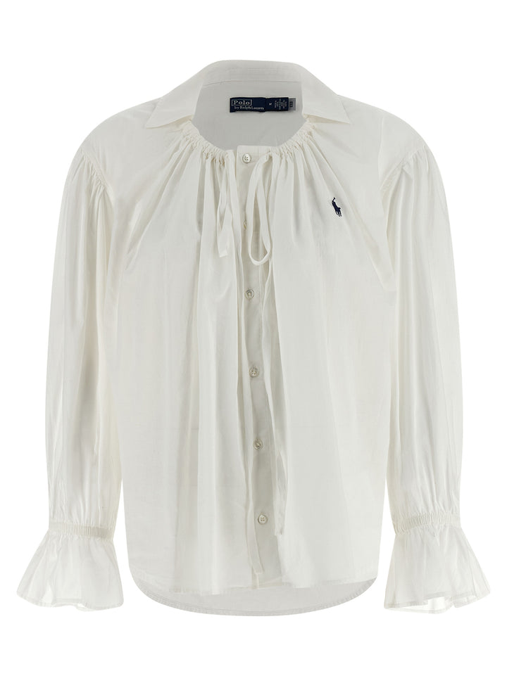 Polo Ralph Lauren Shirt With Drawstring Shirt and Blouse - White | b89d469c97d2afa555f1a182b2cccaf3266535f4