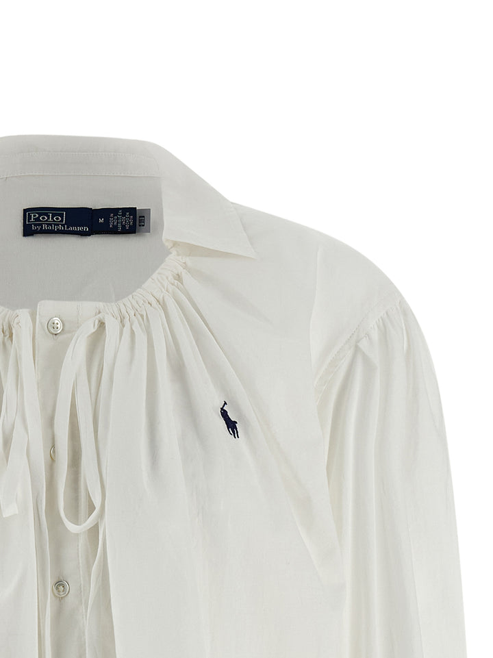 Polo Ralph Lauren Shirt With Drawstring Shirt and Blouse - White | d936ecb0e366f0278668e6bd86dcec7ec7735d45
