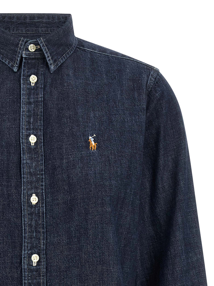 Polo Ralph Lauren Denim Shirt Shirt and Blouse - Blue | 493a93d04ef8e651f8df9d42c908397ab8cd7151