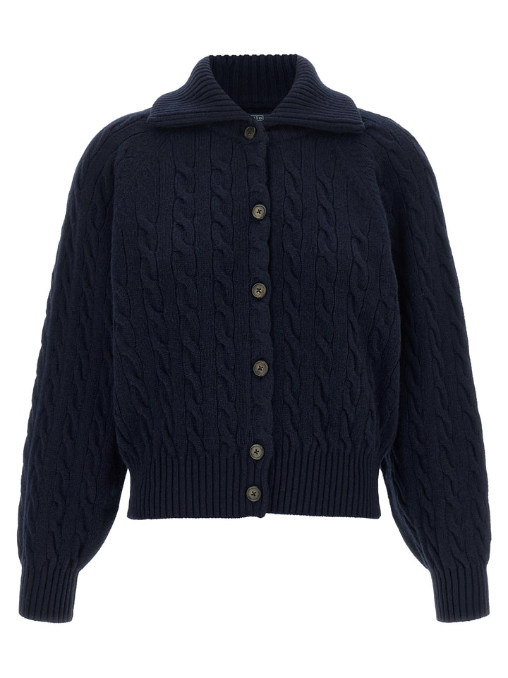 Polo Ralph Lauren Braided Cardigan Sweaters and Cardigans - Blue | 831ffa2c4789c4d3d5cba5f1be0b3f94fea9037d