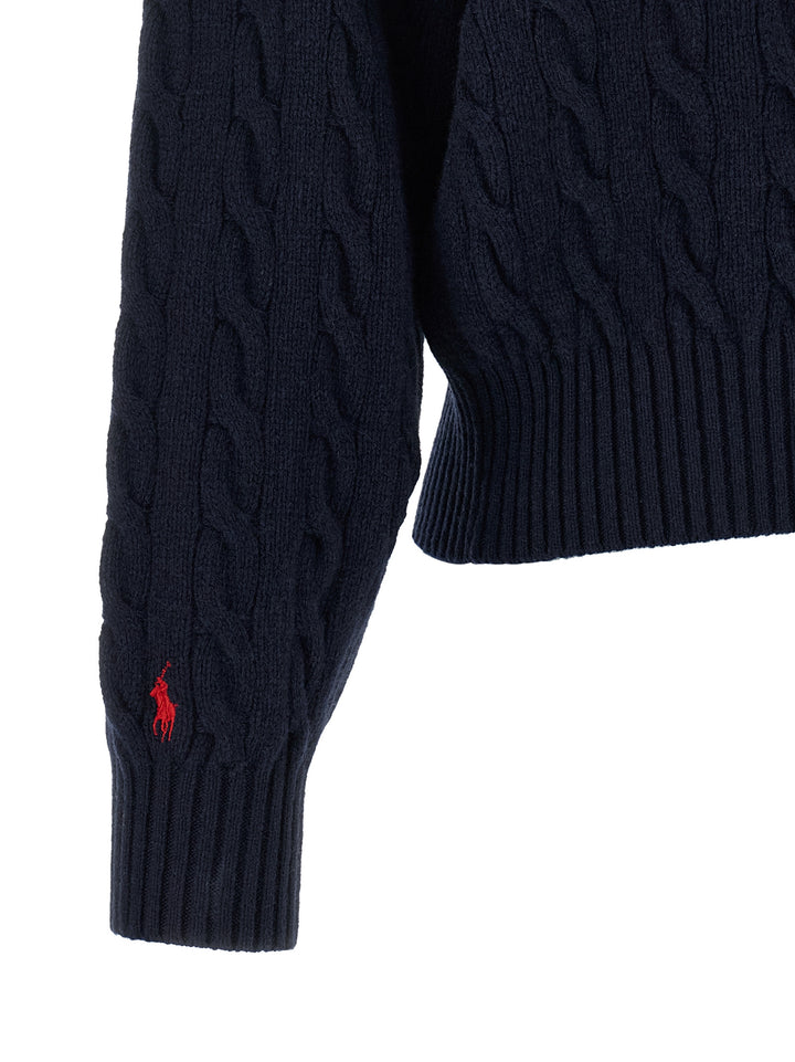 Polo Ralph Lauren Braided Cardigan Sweaters and Cardigans - Blue | 7669d8f8cd64235675293cea89dc51cc7ad83f8f