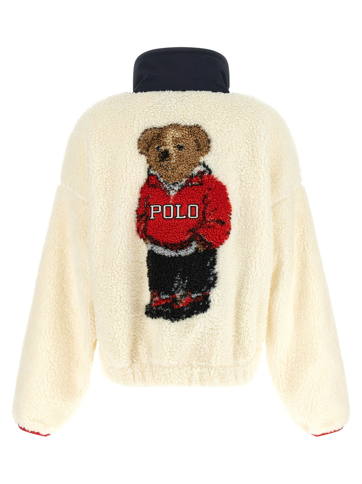 Polo Ralph Lauren Teddy Sweatshirt With Embroidery Sweaters and Cardigans - White | eff46950b50a8eed16529b5cbf7d29a90a0afddc