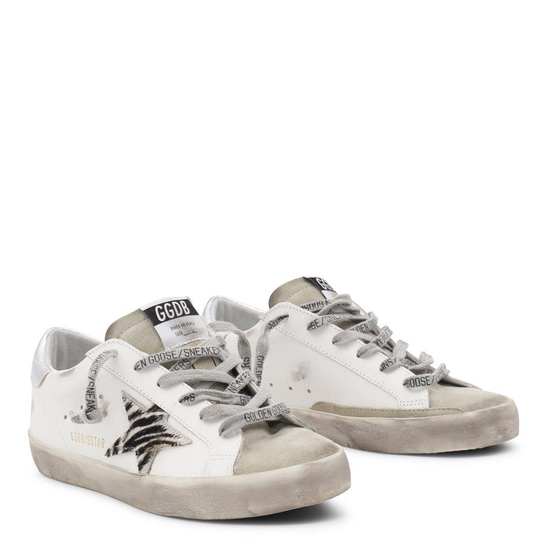 Golden Goose Sneakers - WHITE/WHITE BLACK ZEBRA/SILVER | bba310dbb4d10531861a8540ae83e54af767d32b