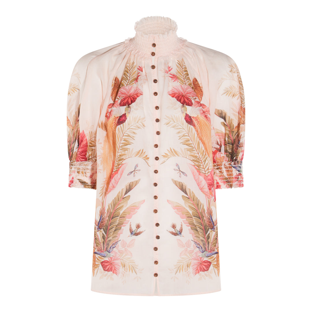 Zimmermann Top - CREAM PALM FLORAL | 02a17736b7429e2df06c19c14fc9e3195c8fecc8