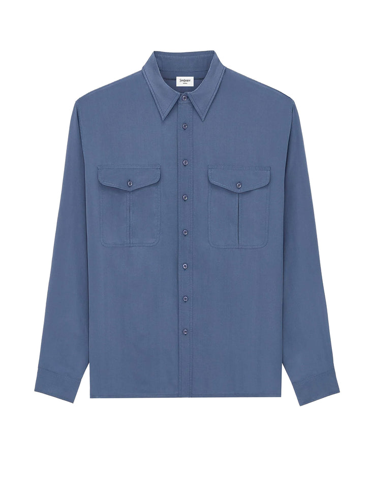 Saint Laurent Shirts - BLEU ACIER | 9a2ba4600af97fabe6060c3bde7e9fcfb03a5ff5