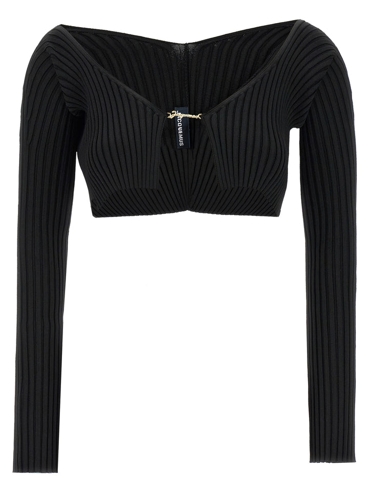Jacquemus Le Maille Pralu Sweaters and Cardigans - Black | a586d157193c73c04c4f740688bbe2ff5e936582