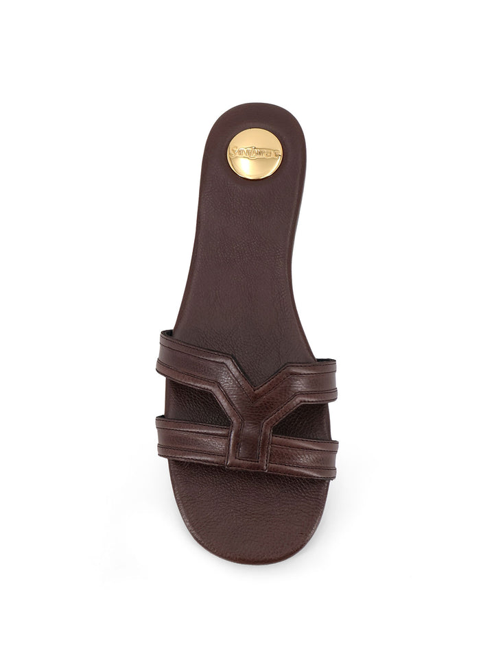 Saint Laurent Sandals - PARIS BROWN | cc7211788e02a7d92f18ce1b380dee770c5e3d67
