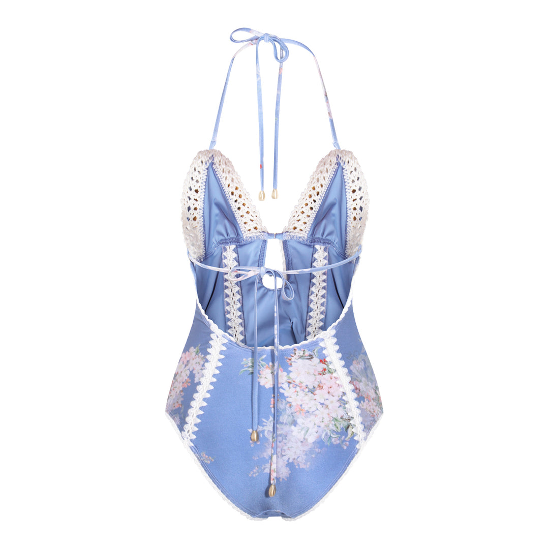 Zimmermann Sea clothing - TEA BLUE BOTANICAL FLORAL | b322931d48692c637f13b38072aabce8d9c8517b