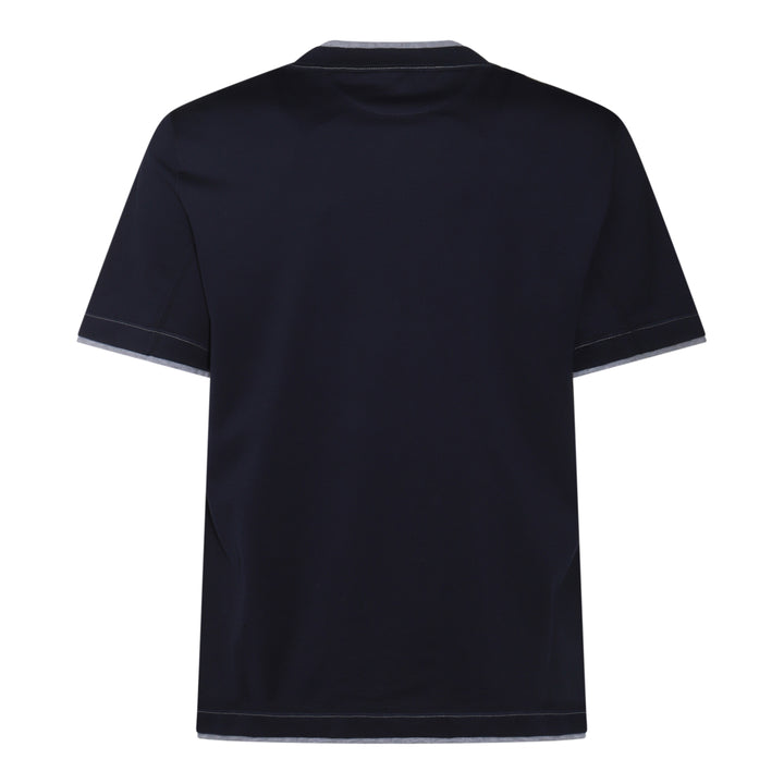 Brunello Cucinelli T-shirts and Polos - Blue and green | e57377a88e2e68aa1746af564afe1531af7ce8db