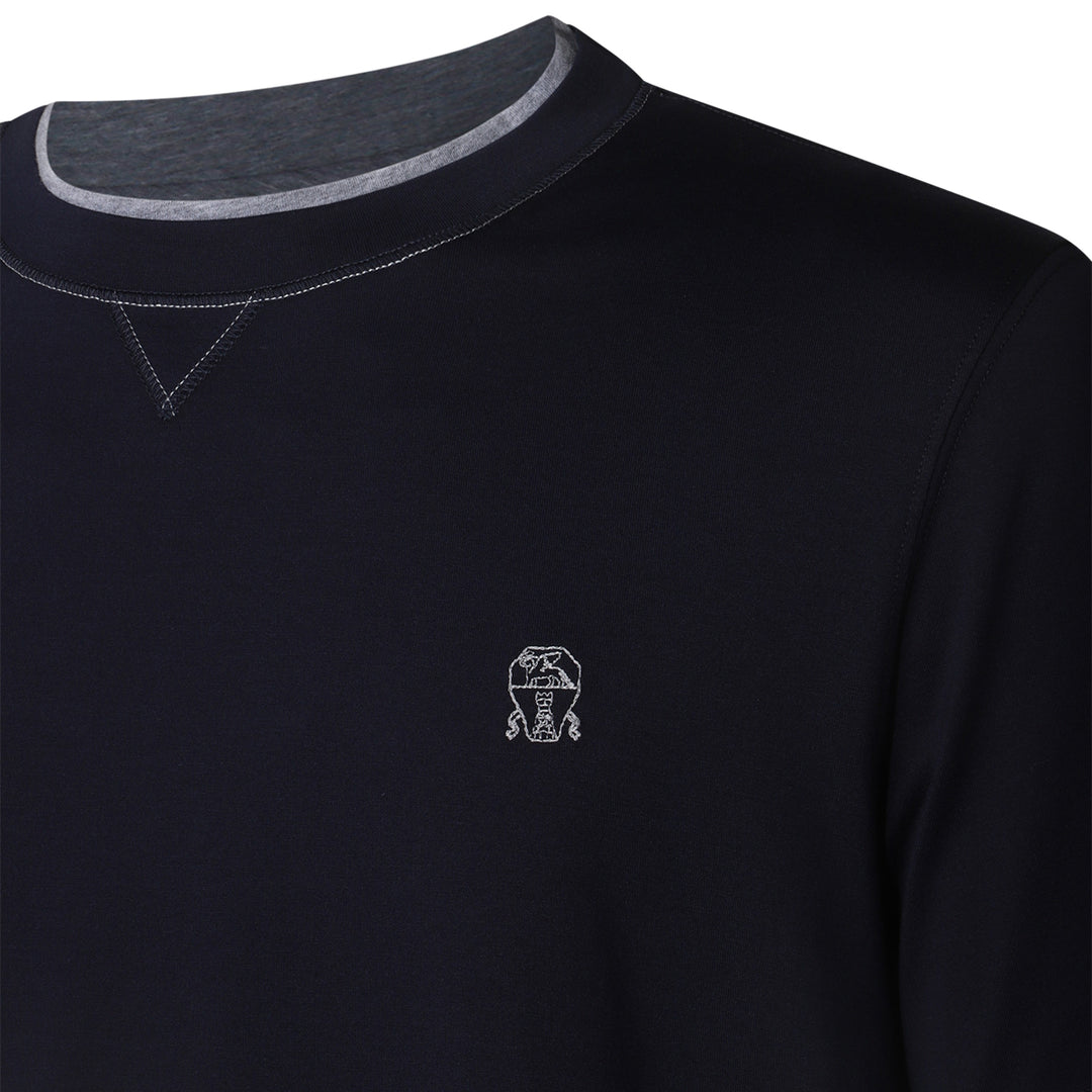 Brunello Cucinelli T-shirts and Polos - Blue and green | 3d1f0e639545b8ea79cd1a3191f52ed85537ad76