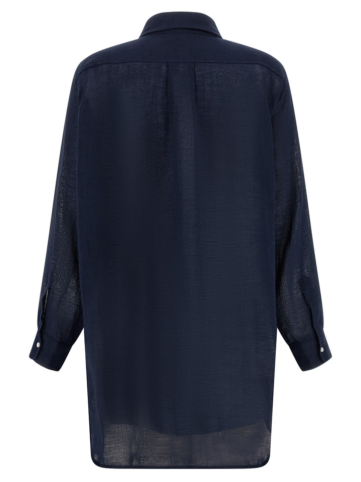 Polo Ralph Lauren Boyfriend Shirt and Blouse - Blue | 119b77fff3ec3e20fec52b32f02f07e47217b580