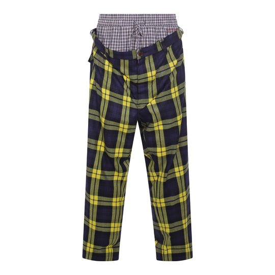 Trousers Navy/Yellow