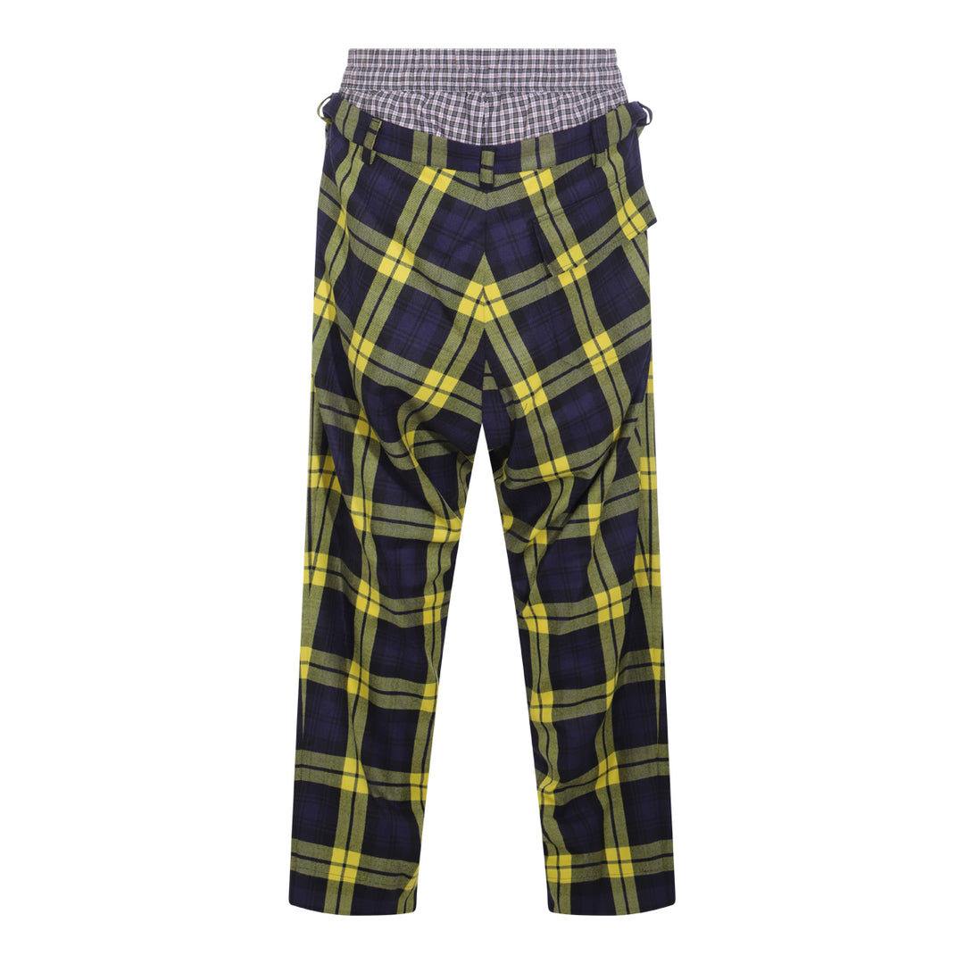 Vivienne Westwood Trousers - NAVY/YELLOW | b23cb161d7c2beb245d1f435d34d727674e5eccb