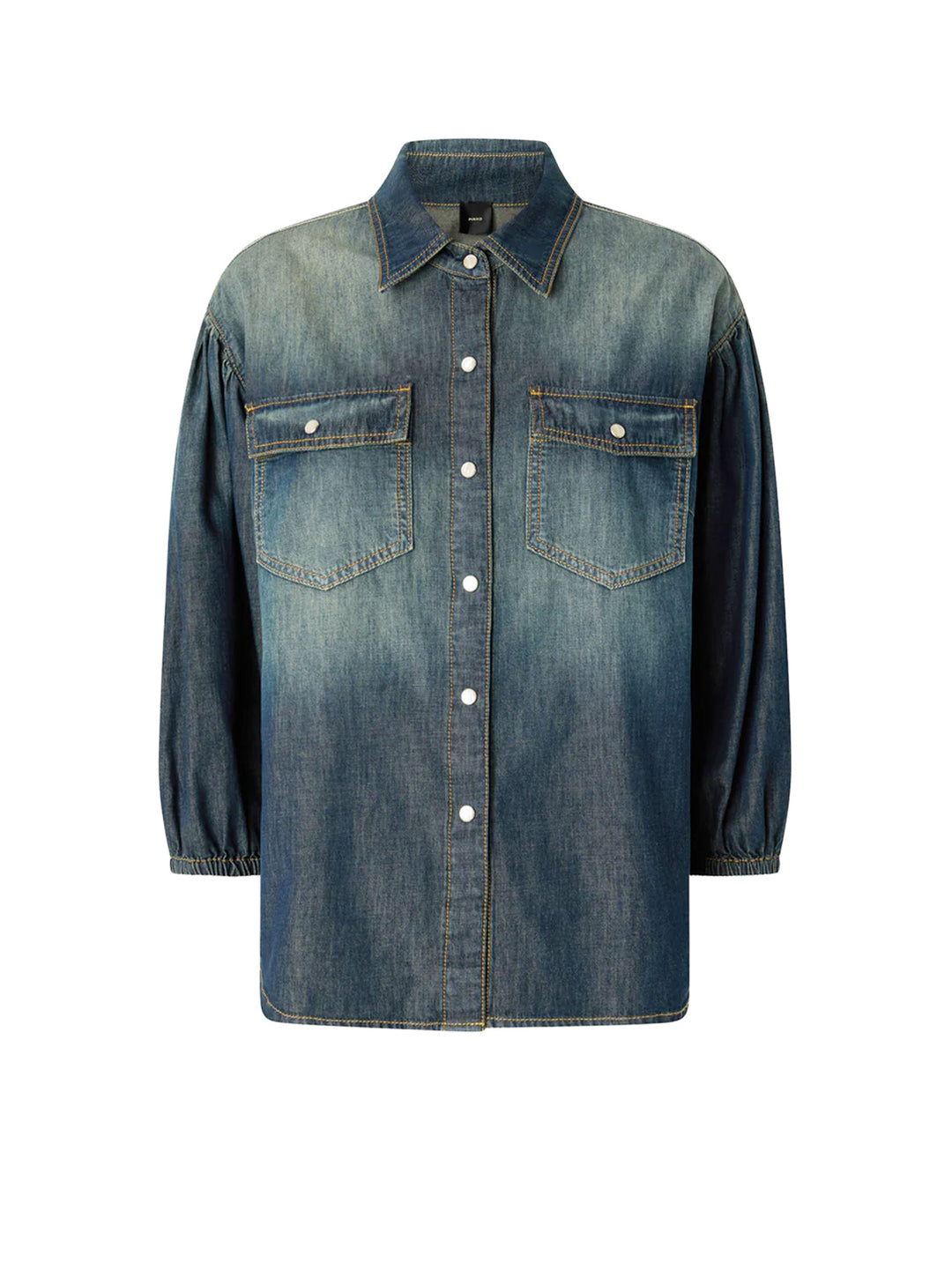 Pinko Shirts - Blu e Verdi | 545b3fbf8ecab09cb04c52f852ae2334cc145c80