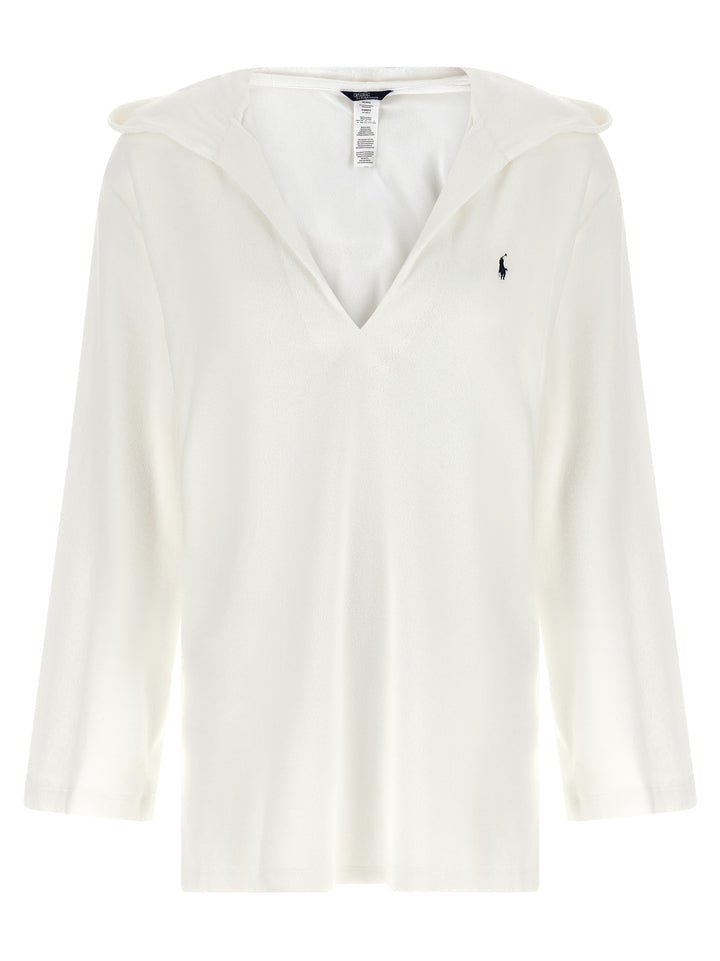 Polo Ralph Lauren Hooded Sweater Shirt and Blouse - White | ee784cf3230153c144039eaa39ab62c52c95d4f9