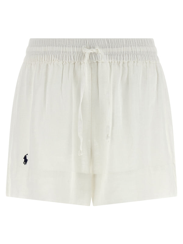 Linen Shorts Bermuda And Short White