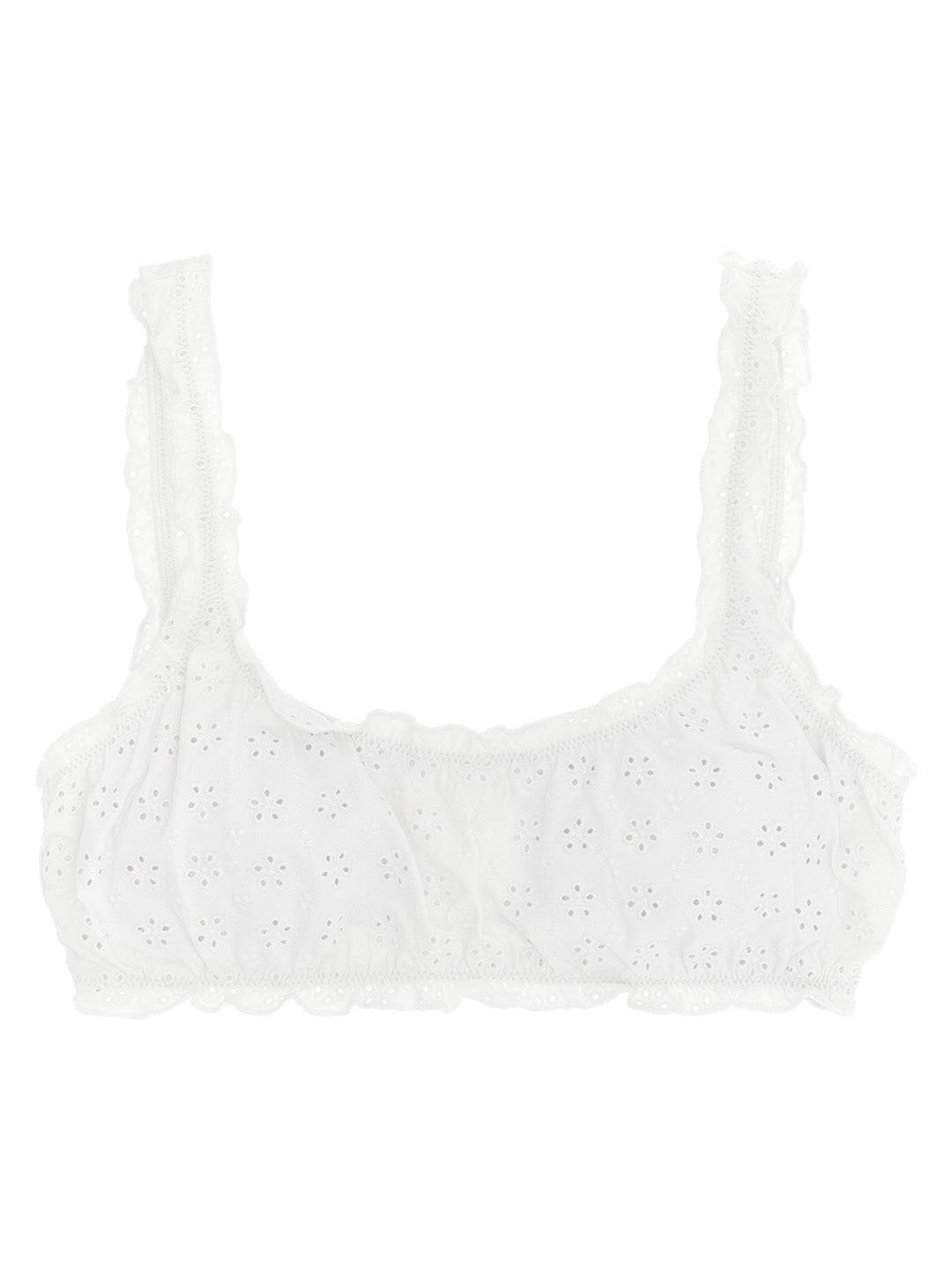 Polo Ralph Lauren Broderie Bikini Top Beachwear - White | 93902026c24ec8a01d6a64533d1f930bd314a081