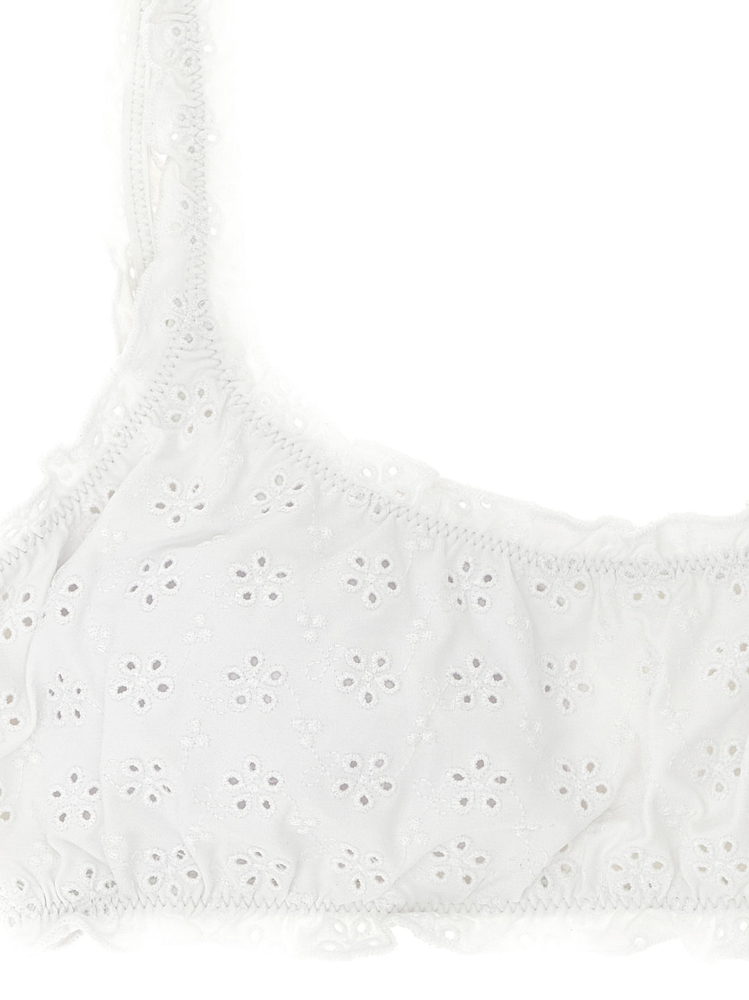 Polo Ralph Lauren Broderie Bikini Top Beachwear - White | 5c1588dd941fda878846d4aef267fa0d8eee8bb3