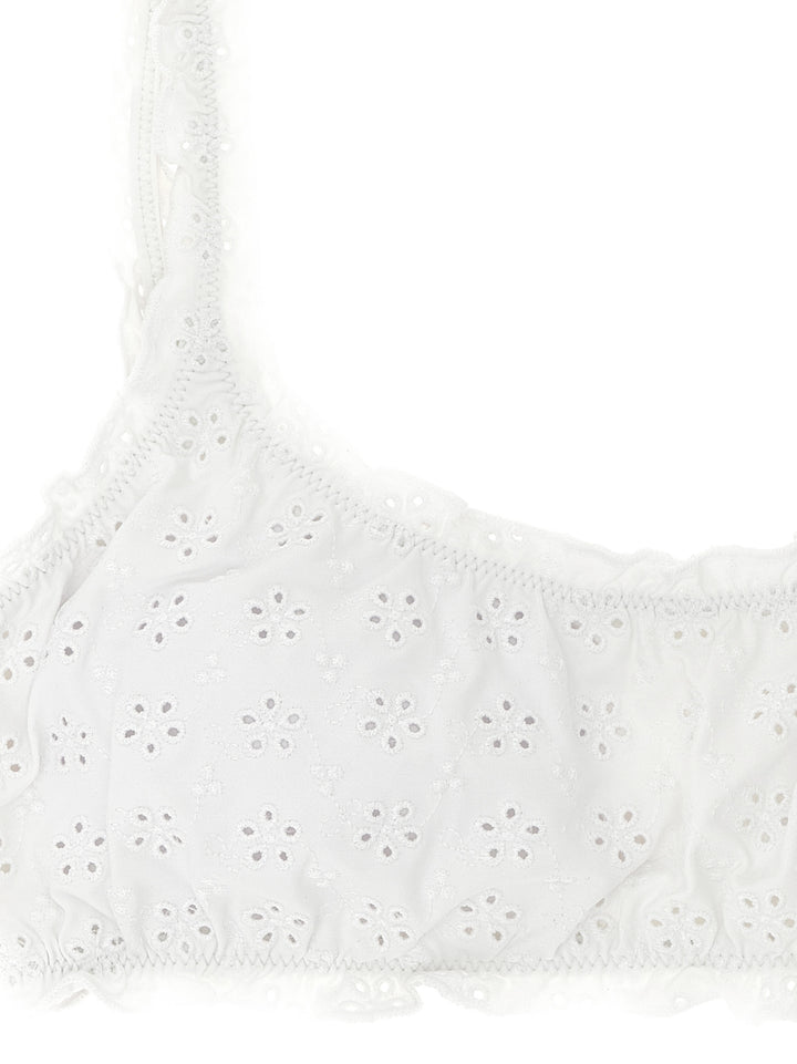Polo Ralph Lauren Broderie Bikini Top Beachwear - White | 5c1588dd941fda878846d4aef267fa0d8eee8bb3
