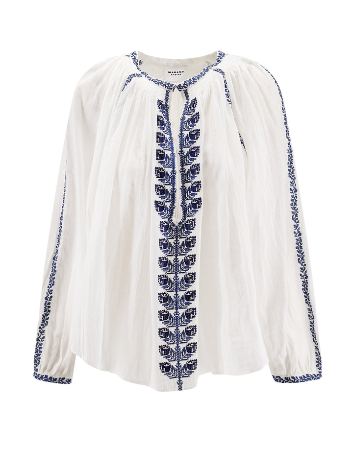 Marant Etoile Shirts - ECRUBLUE | e56e411fa8141ddbcc22977c4b010fe0aef31ee7